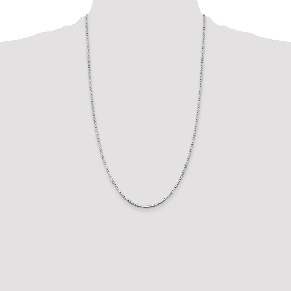Sterling Silver Rhodium-plated 1.75mm Box Chain