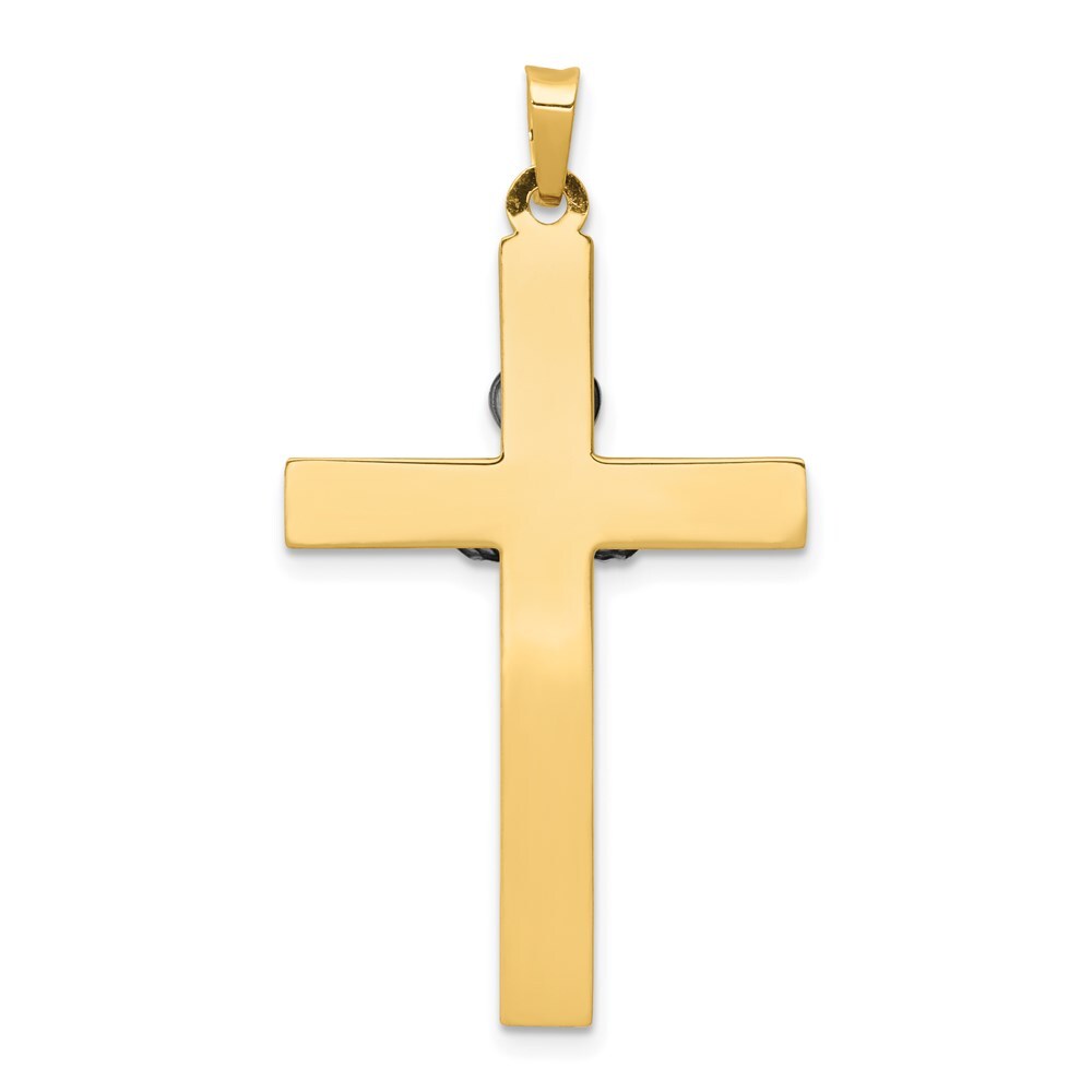 14k Two-tone Gold Claddagh Cross Pendant for Women