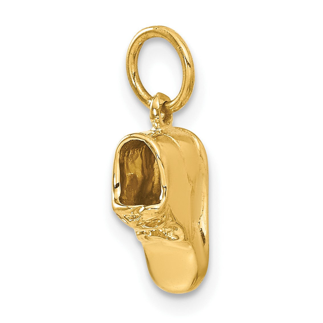 14k 3-D Single Baby Shoe Charm