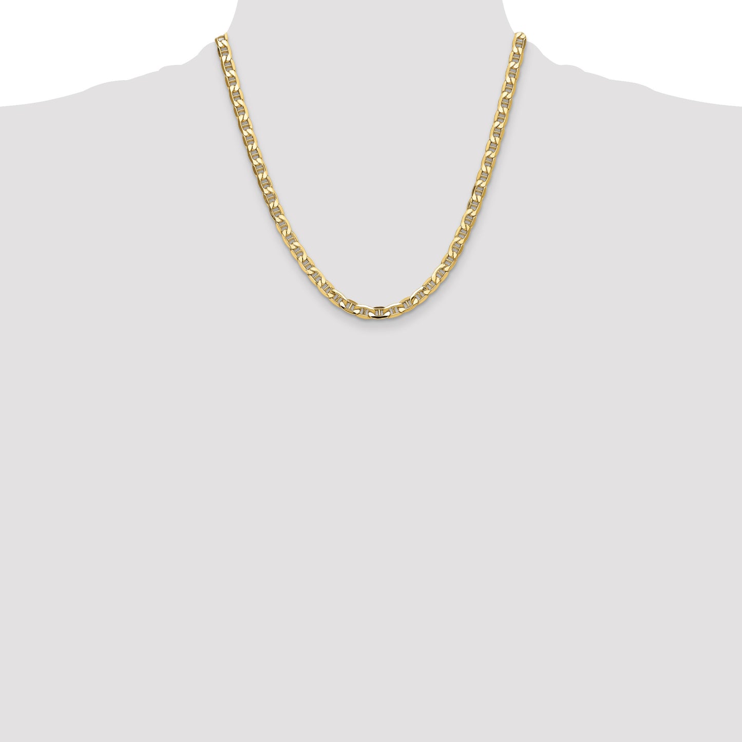 14k 6.25mm Semi-Solid Anchor Chain