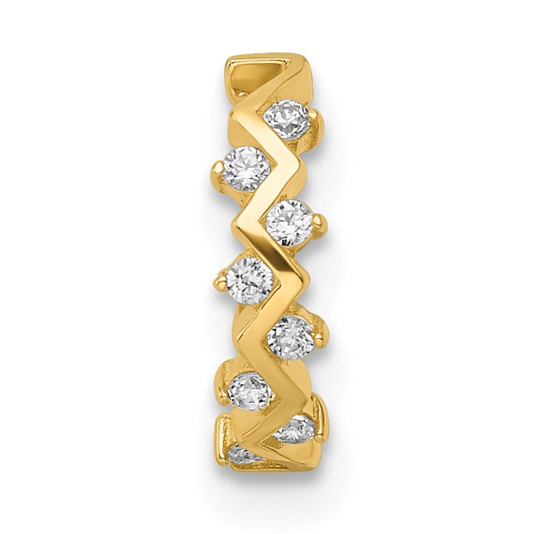 14k 16 Gauge CZ Cartilage Ring