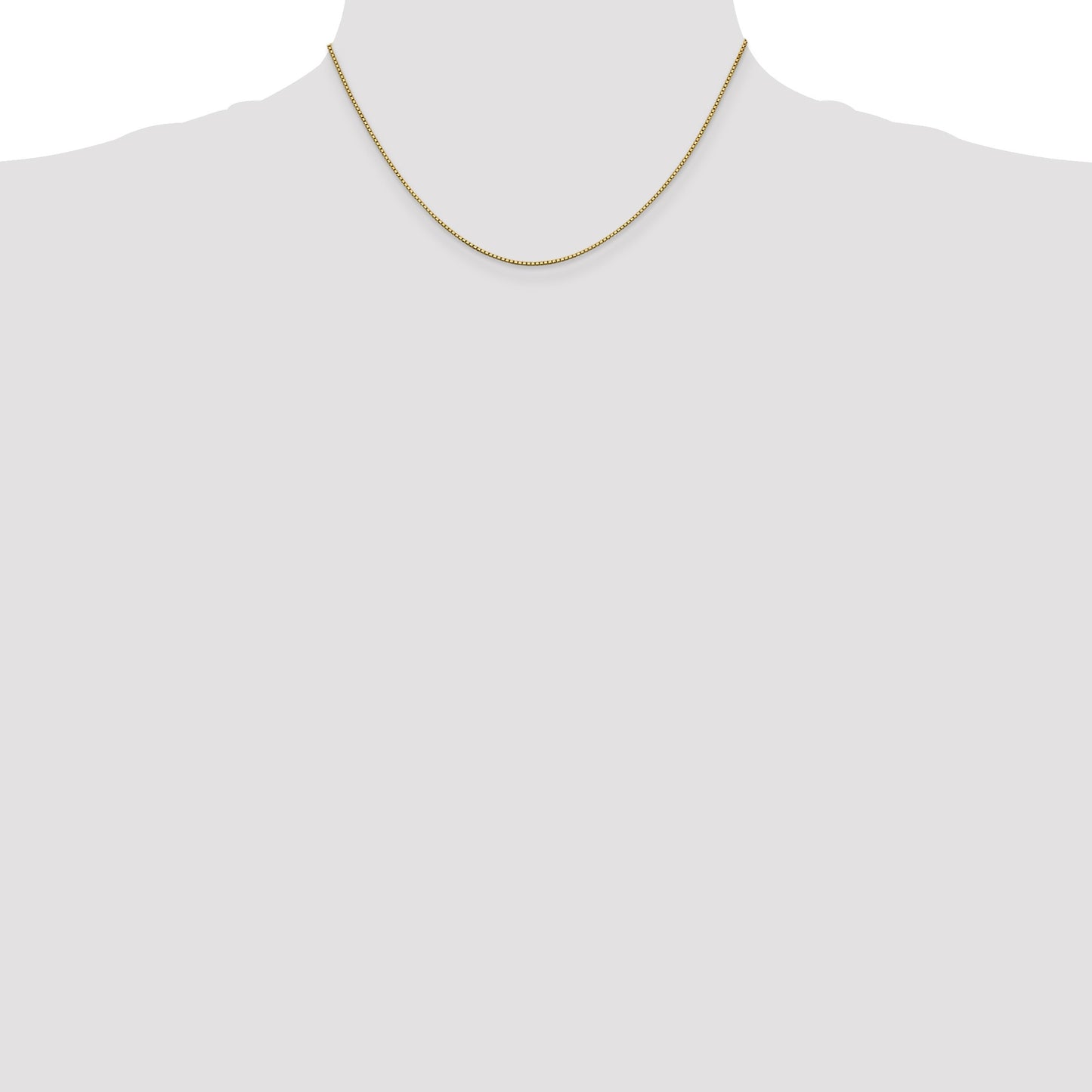 14K 16 inch .95mm Box with Lobster Clasp Chain