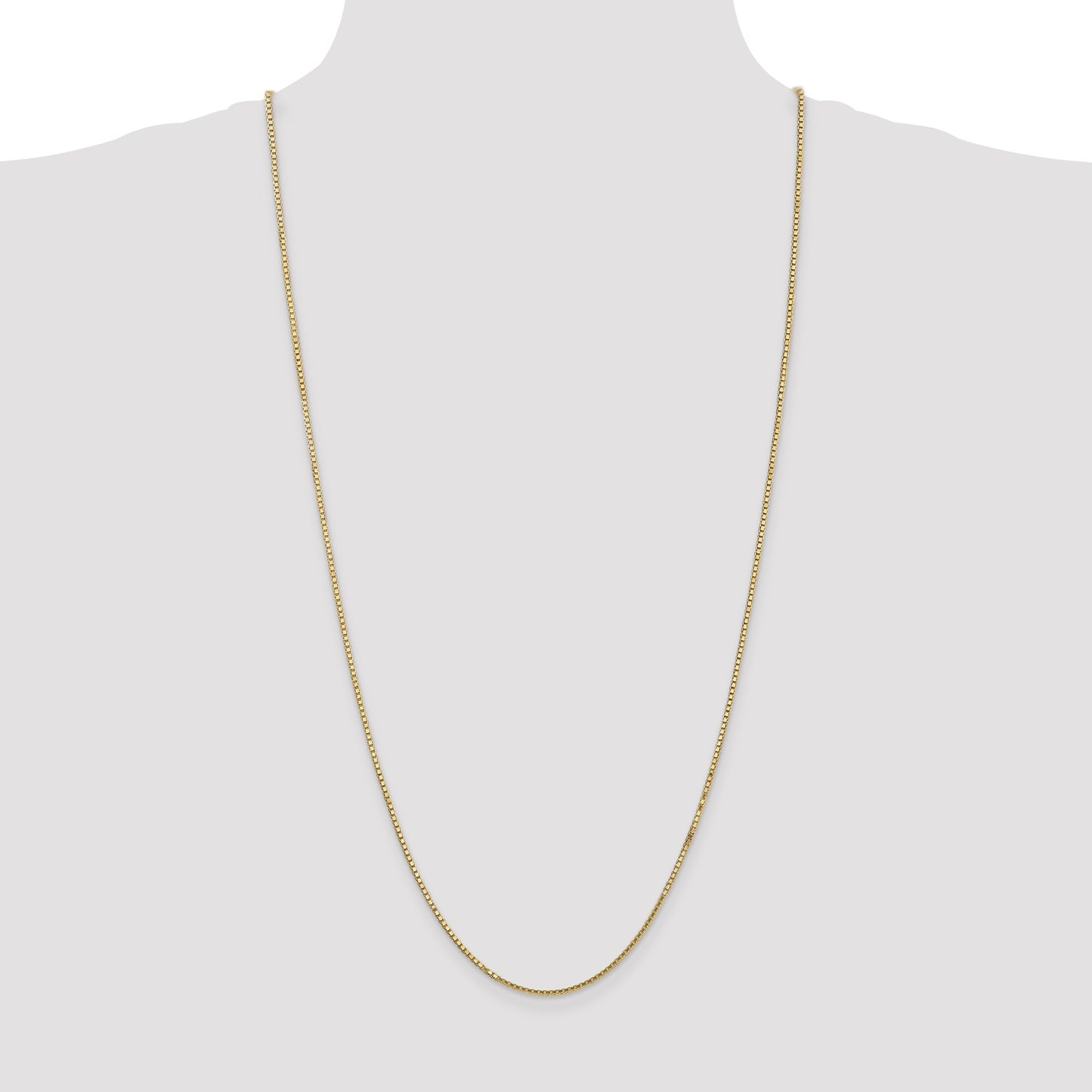 14K 30 inch 1.5mm Box with Lobster Clasp Chain