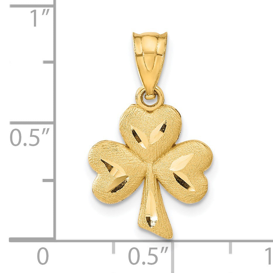 14k Shamrock Charm