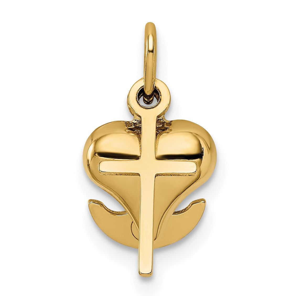 14K 3-D Faith, Hope And Charity Charm