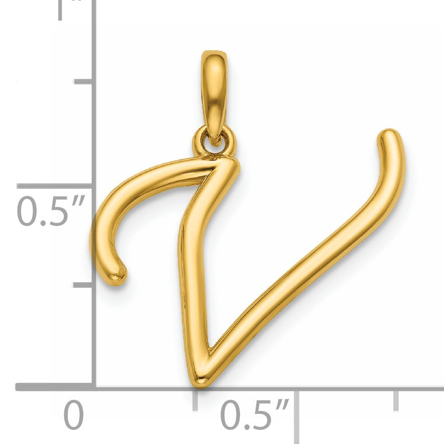 14ky Fancy Letter V