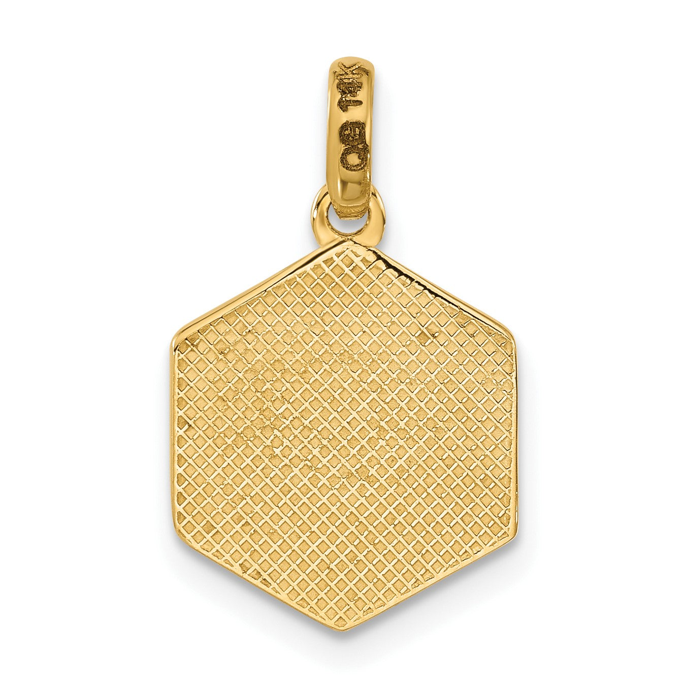 14k Polished Dice Charm