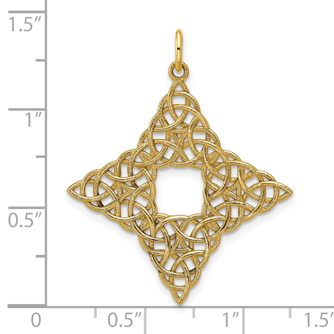 14K Polished Celtic Knot Pendant