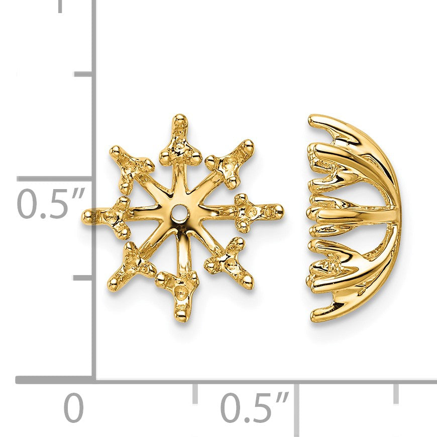 14k Fancy Diamond Earring Jacket Mountings