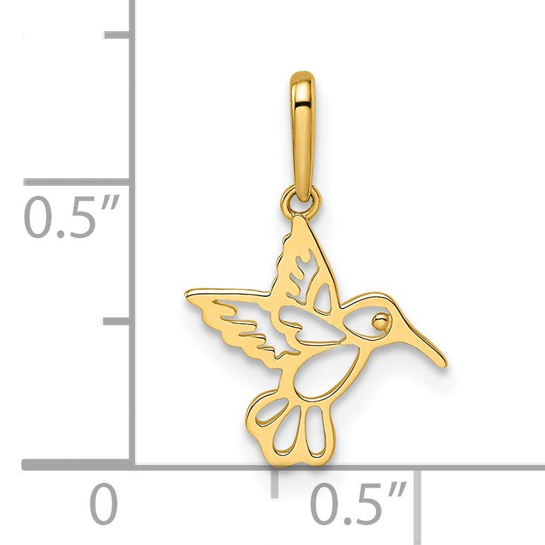 14k Madi K Hummingbird Childrens Pendant