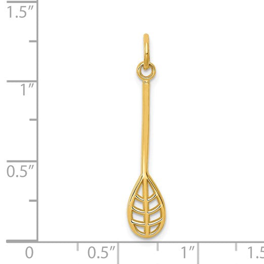 14k Lacrosse Stick Charm