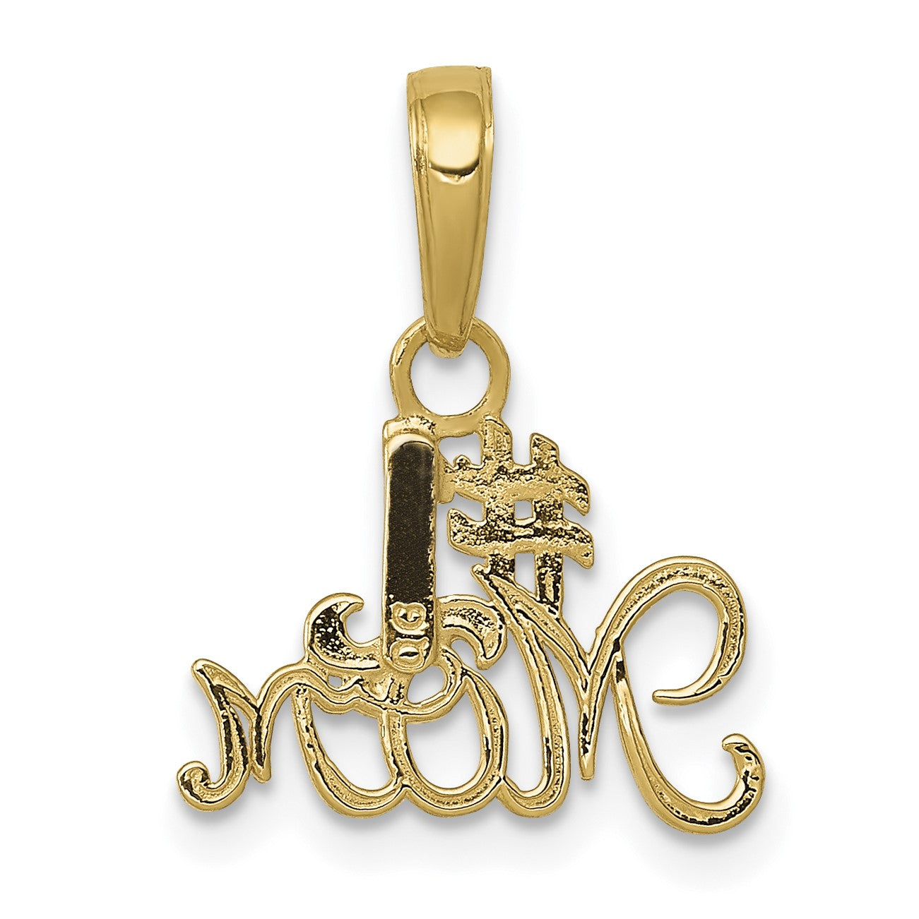 14k #1 MOM Charm