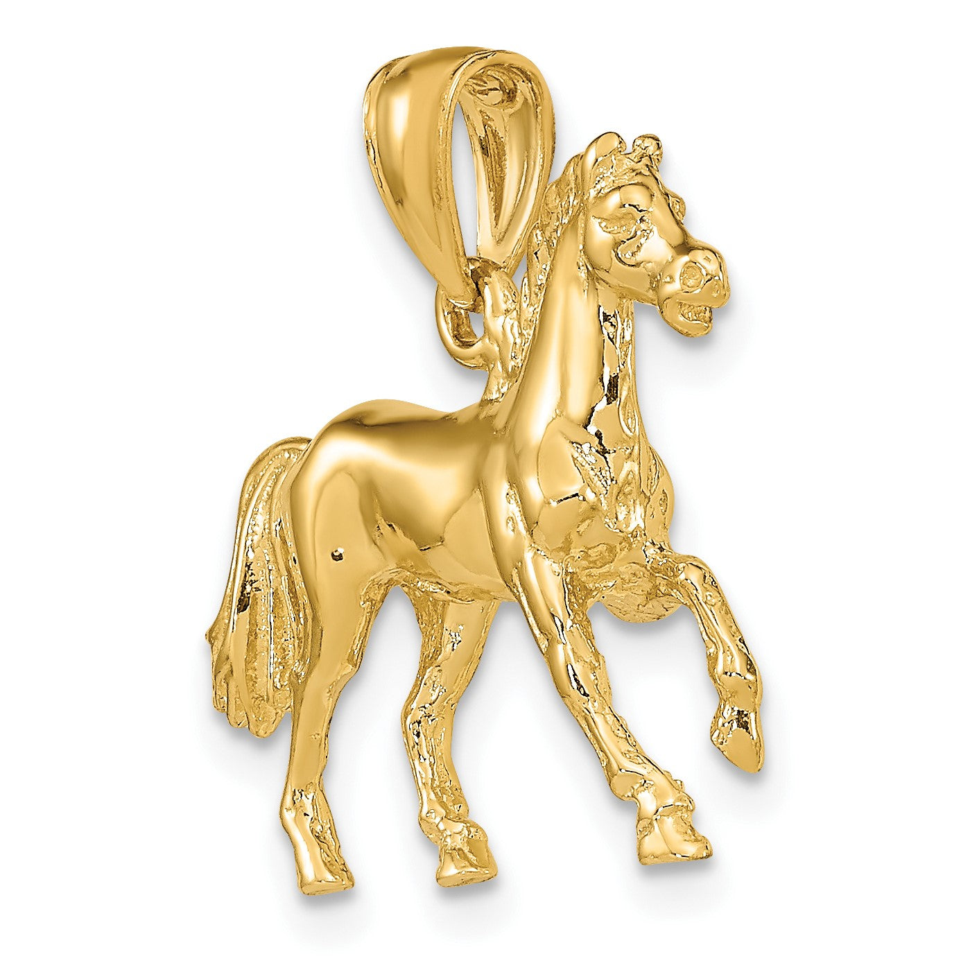 14K 3-D Horse Charm