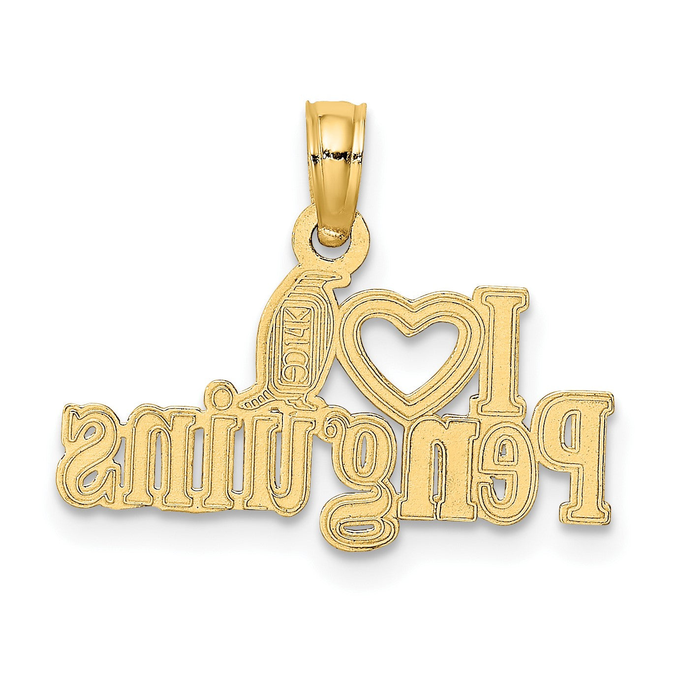 14K I HEART PENGUINS with Penguin Charm