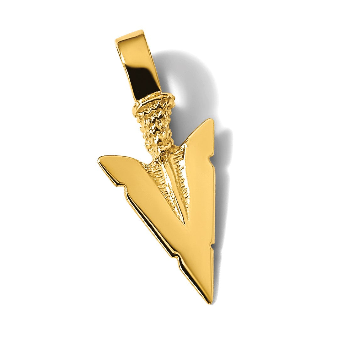 14K 3-D Arrowhead Charm