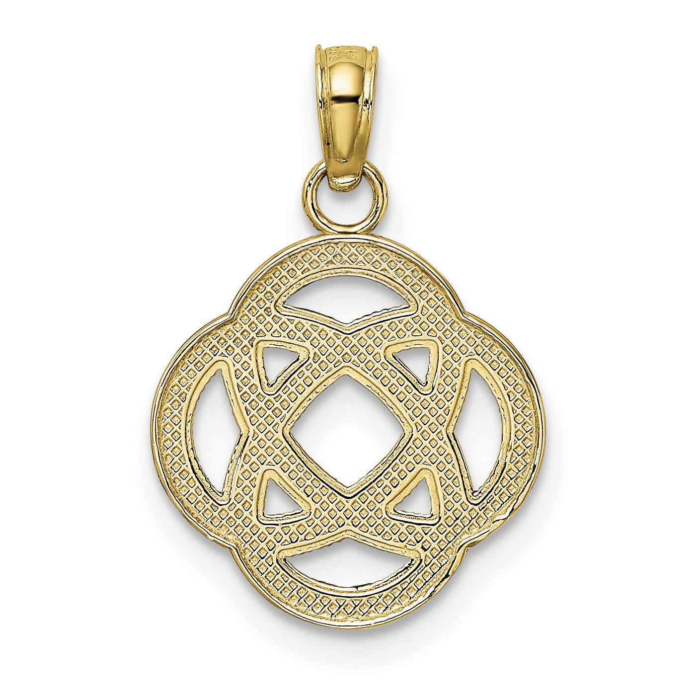 14K Small Celtic Eternity Knot Circle Charm