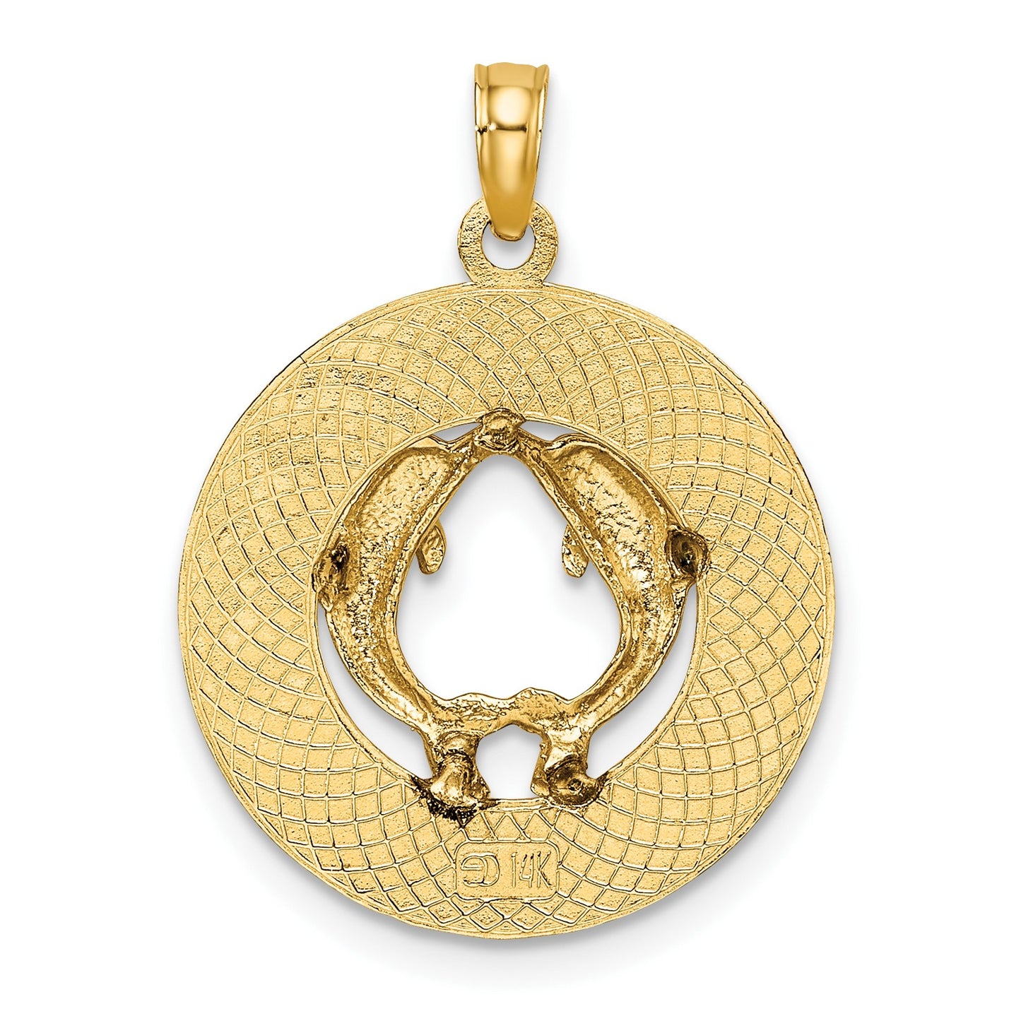 14K KENNEBUNKPORT ME Dolphins Charm