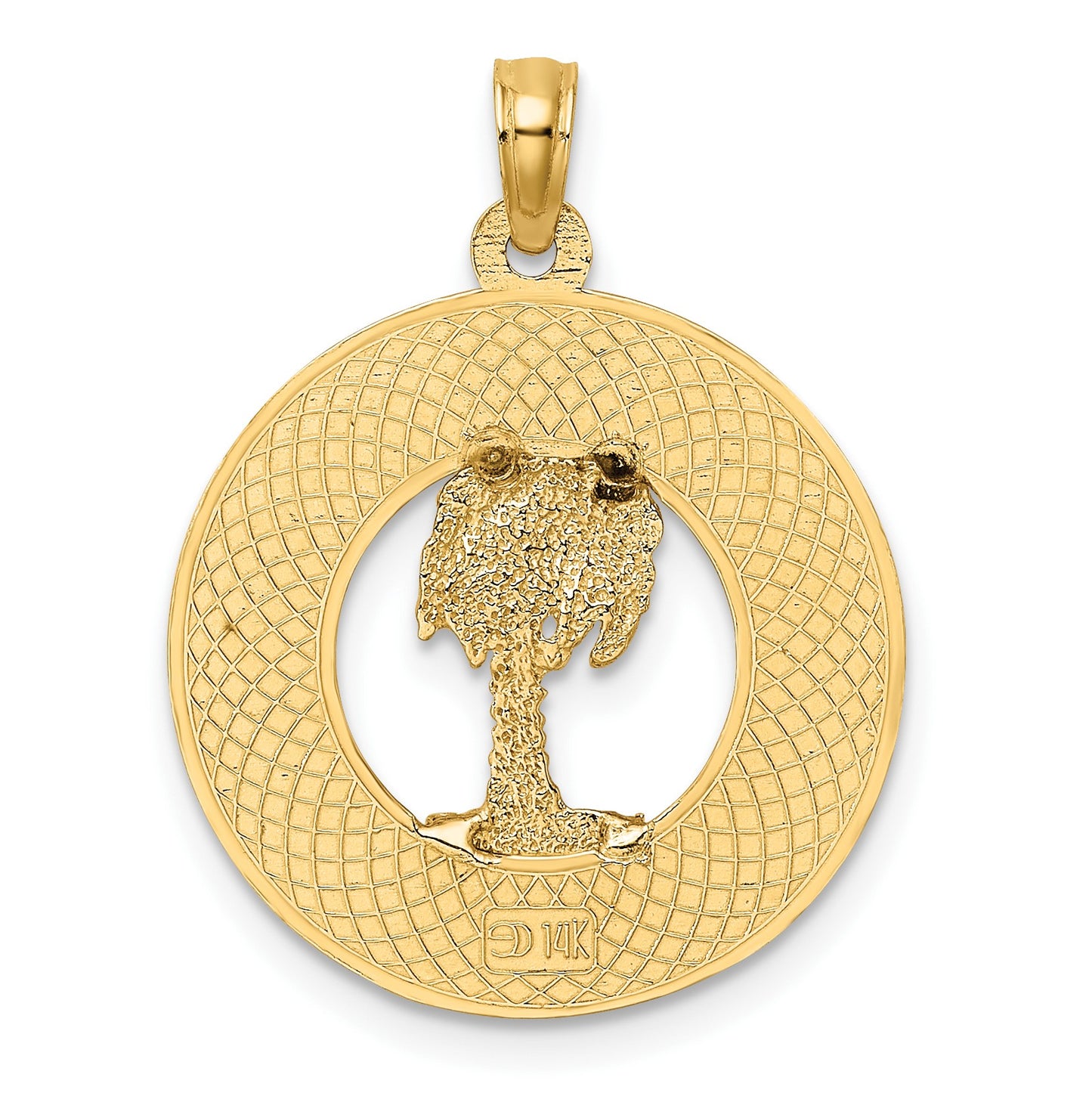 14K CHARLESTON Palm Tree Charm