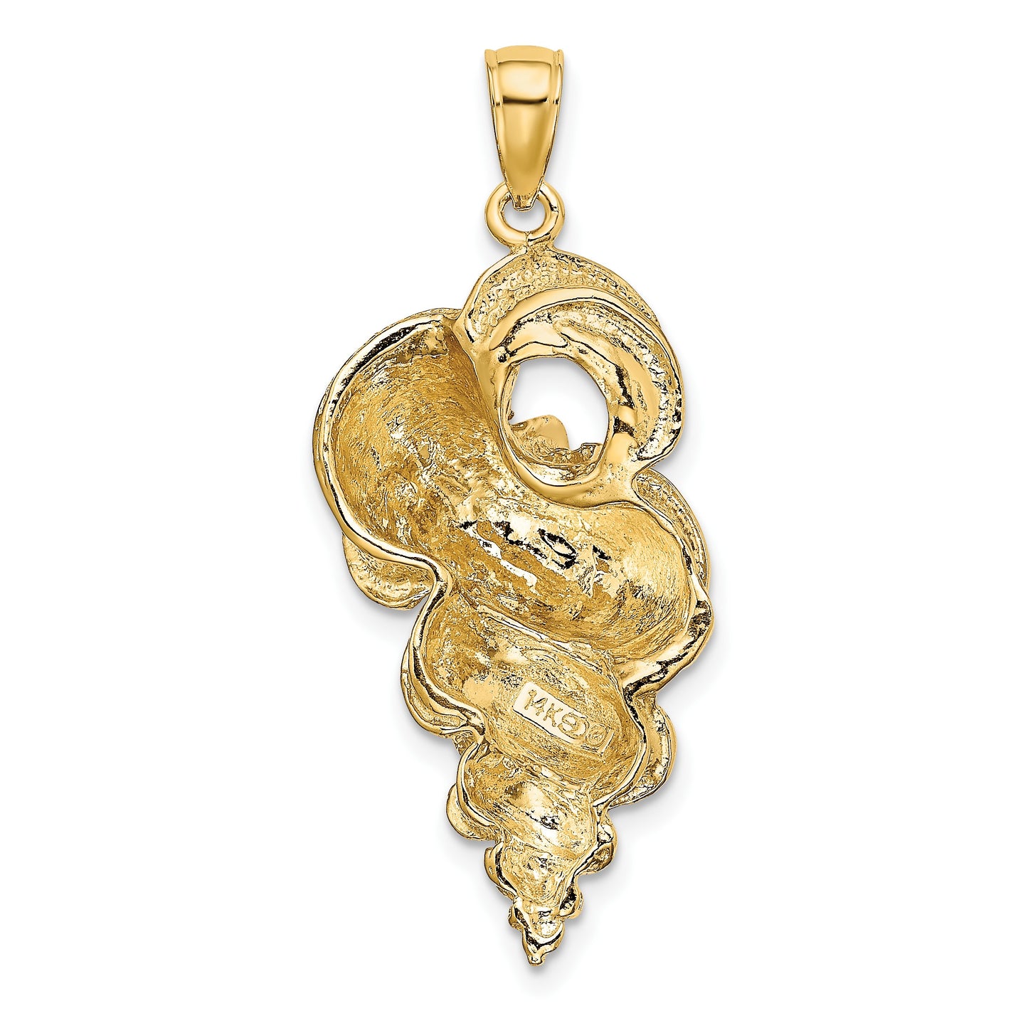 14K 2-D Precious Wentletrap Shell Charm