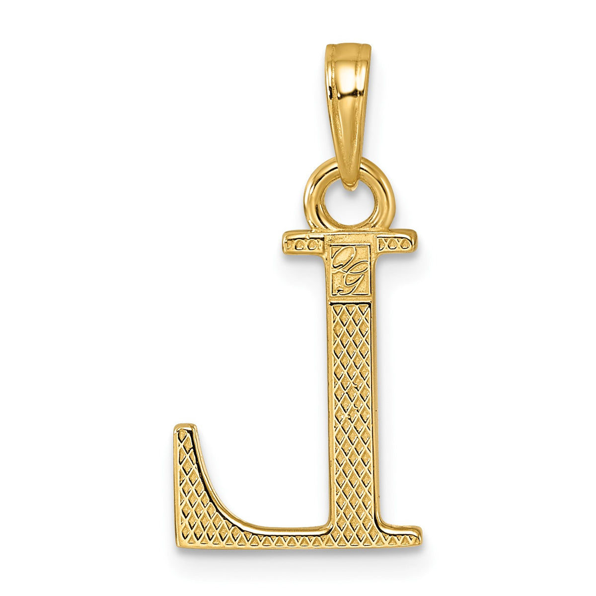 14K Polished Letter L Pendant