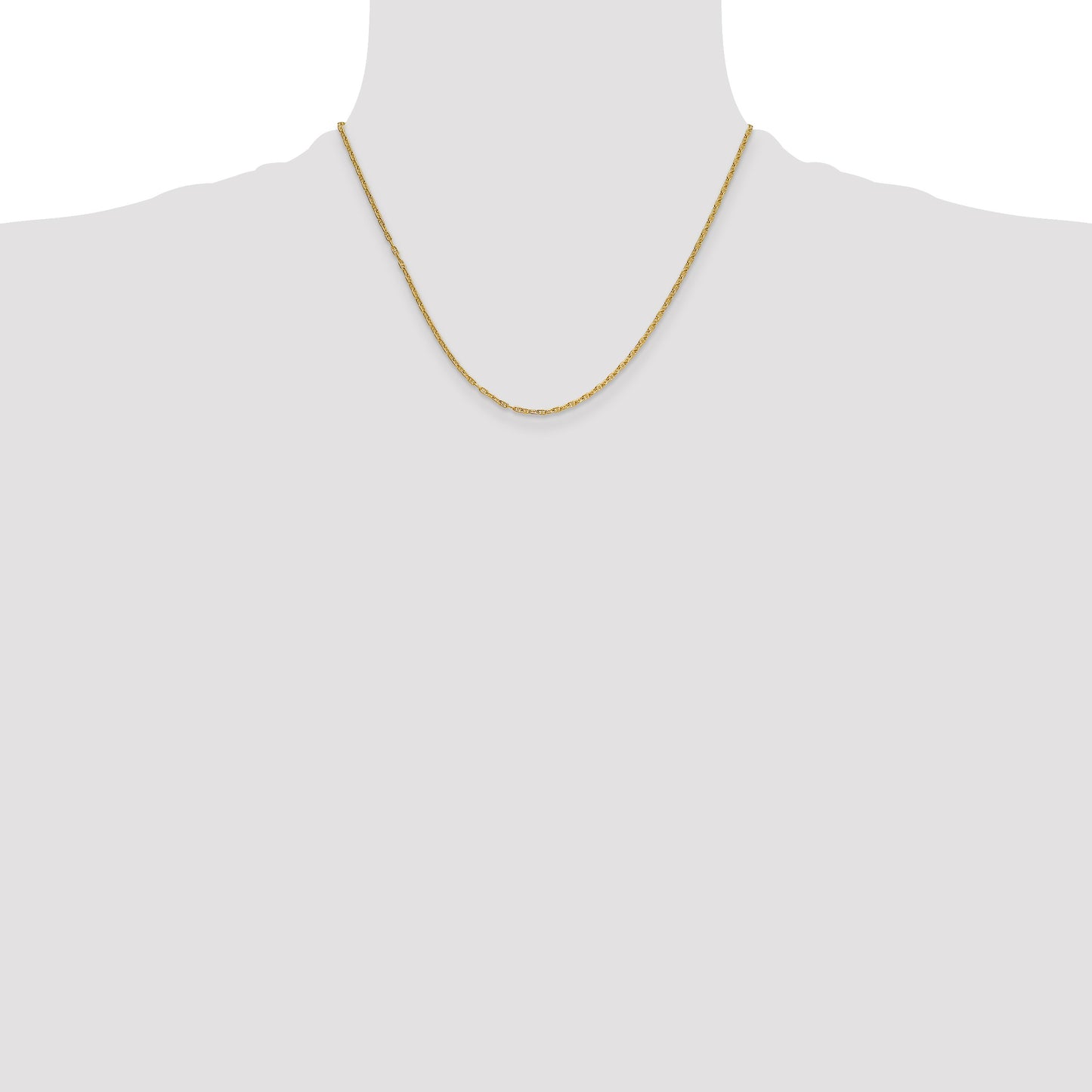 14k 1.8mm Mariners Link Chain