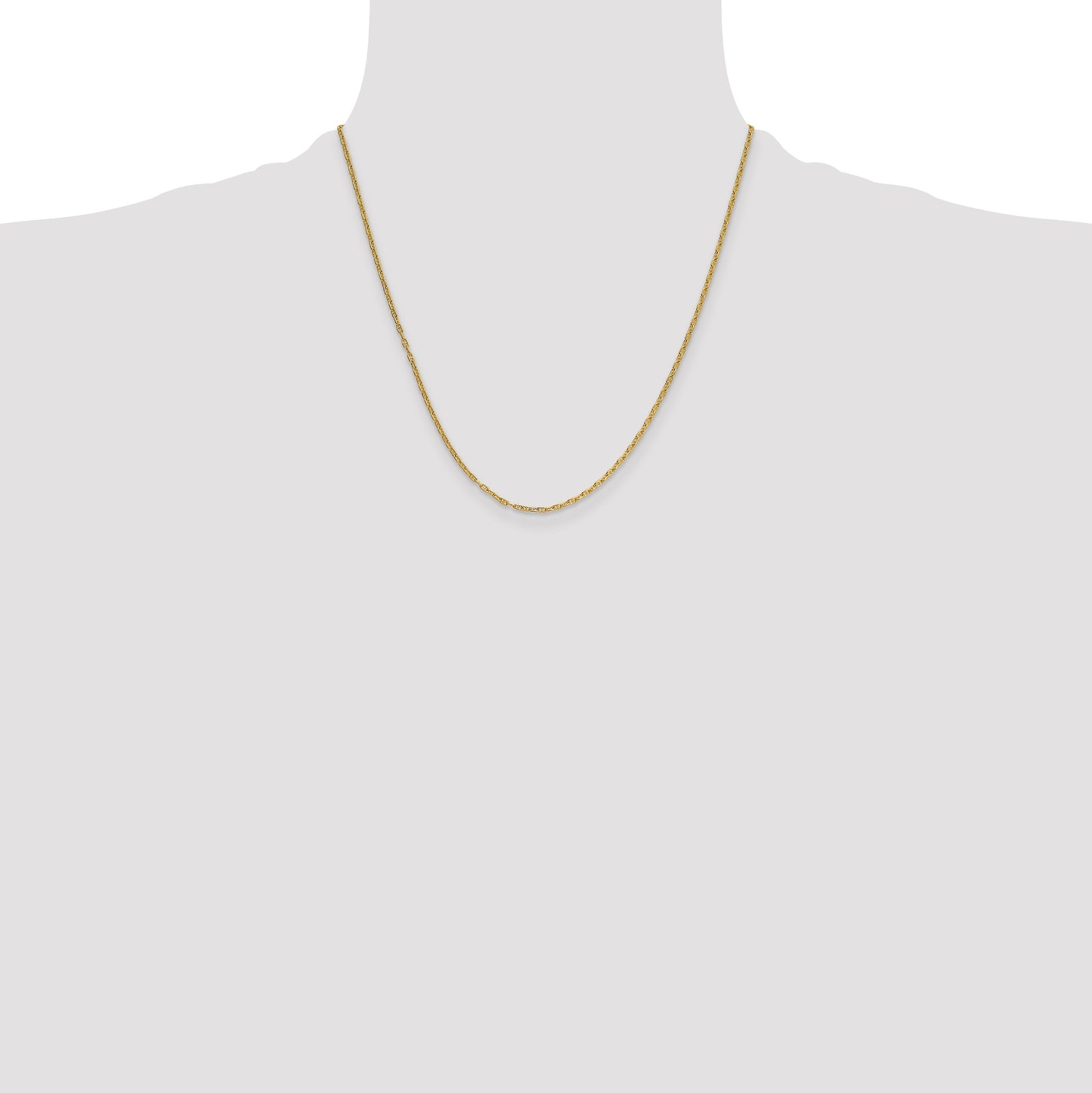 14k 1.8mm Mariners Link Chain