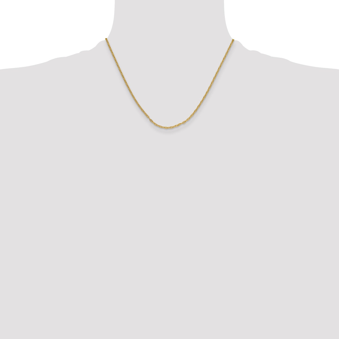 14k 2.35mm Mariners Link Chain