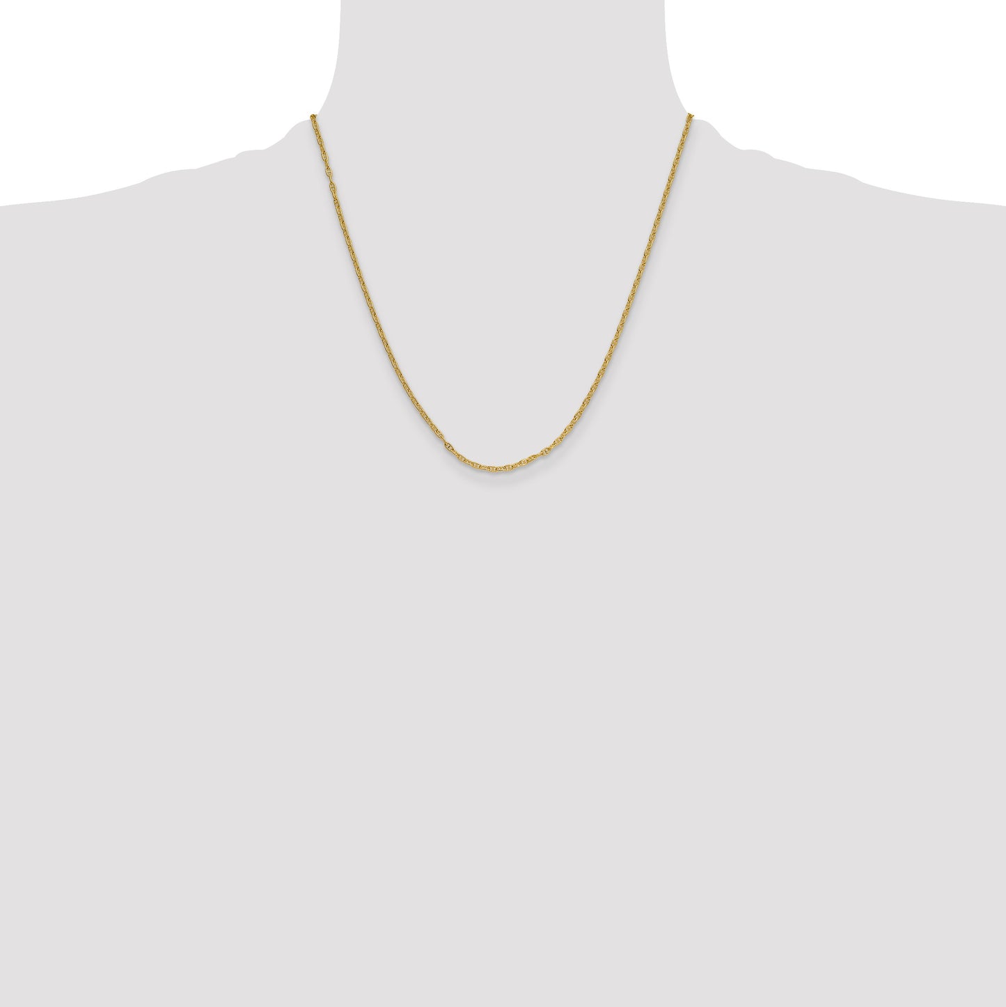 14k 2.35mm Mariners Link Chain