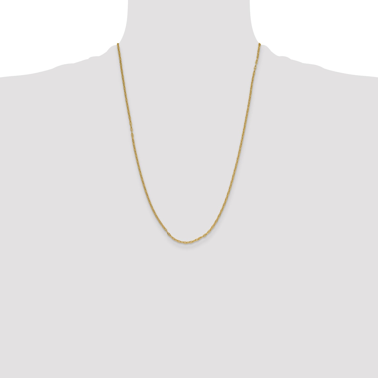 14k 2.35mm Mariners Link Chain
