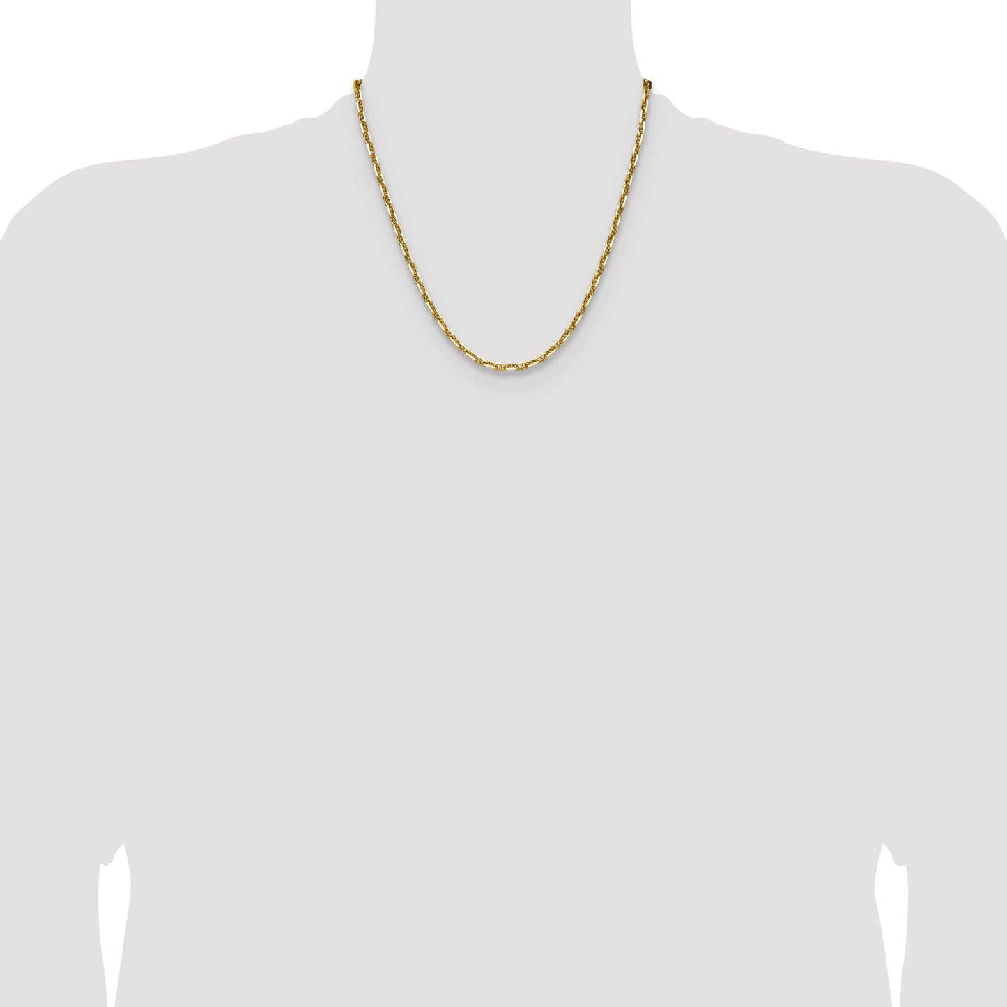 14k 4.1mm D/C Mariner Anchor Chain