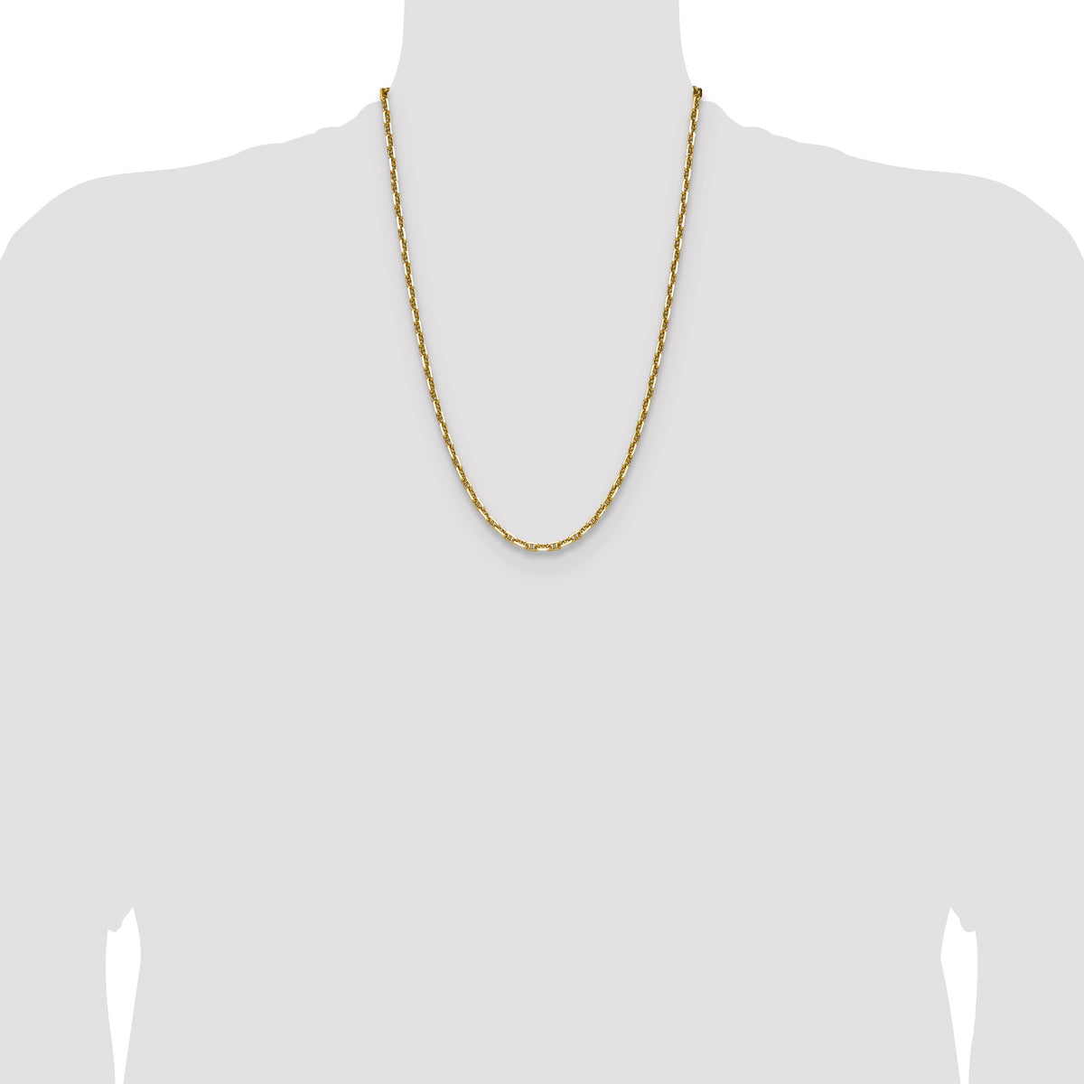14k 4.1mm D/C Mariner Anchor Chain