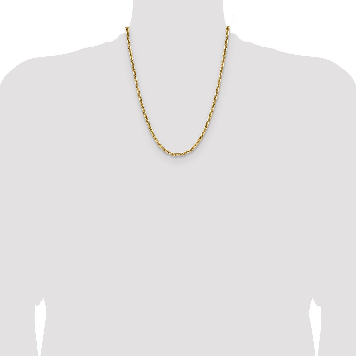 14k 5.0mm D/C Mariner Anchor Chain