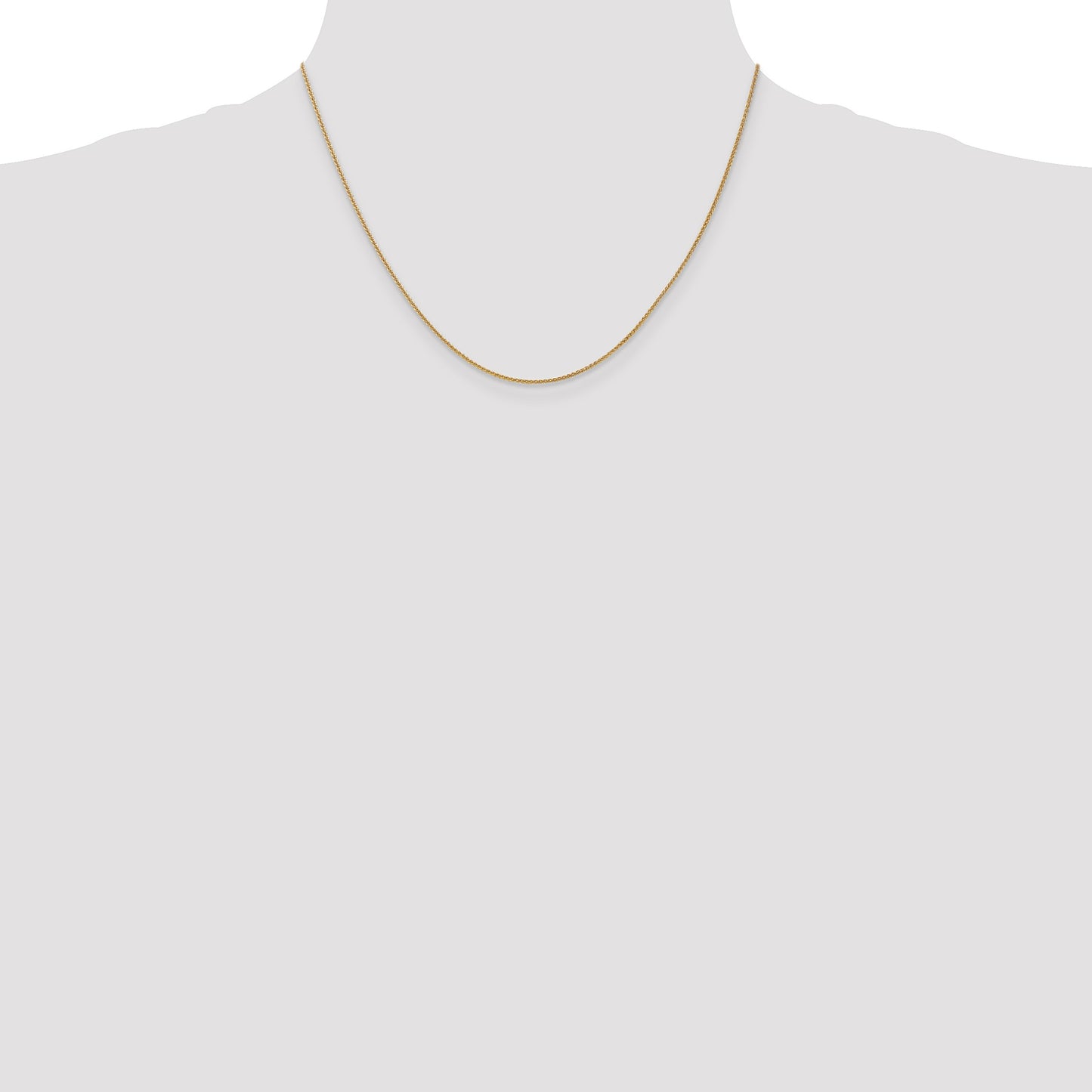 14K 18 inch 1.05mm Spiga with Lobster Clasp Chain