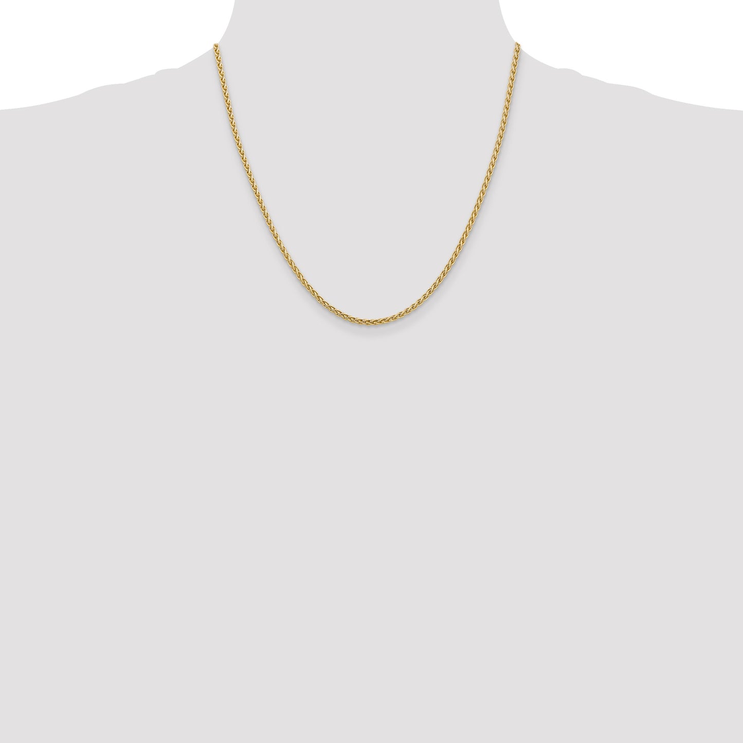 14K 20 inch 2.5mm Spiga with Lobster Clasp Chain
