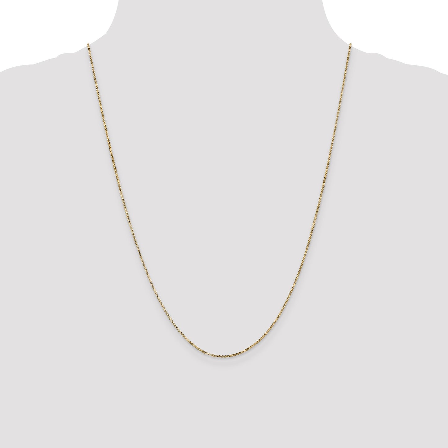 14K 24 inch 1.15mm Rolo with Lobster Clasp Pendant Chain