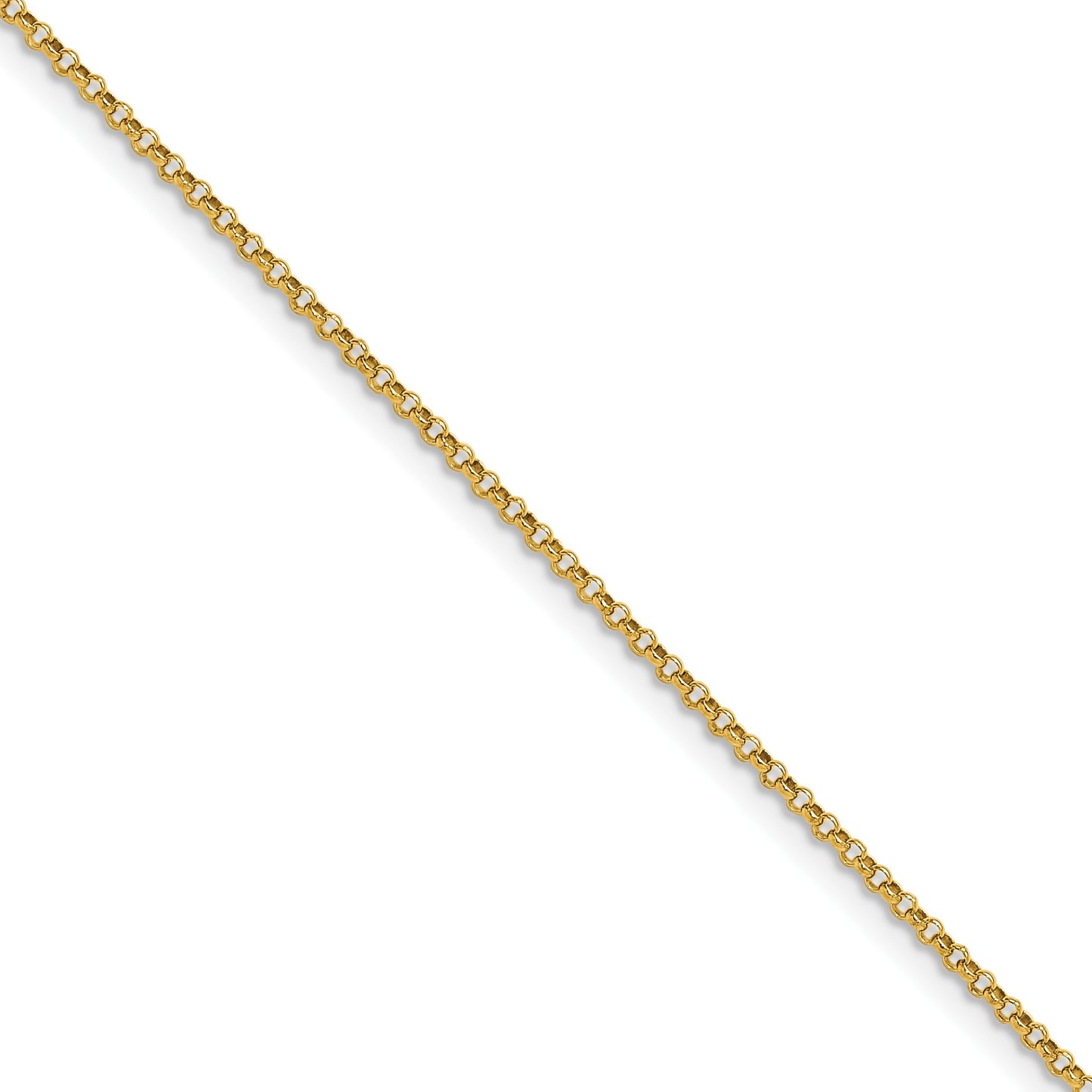 14k 1.55mm Rolo Pendant Chain (100 inch Spool)