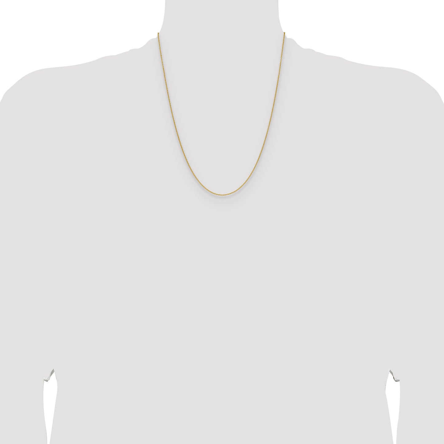 14k 1.5mm Cable Chain