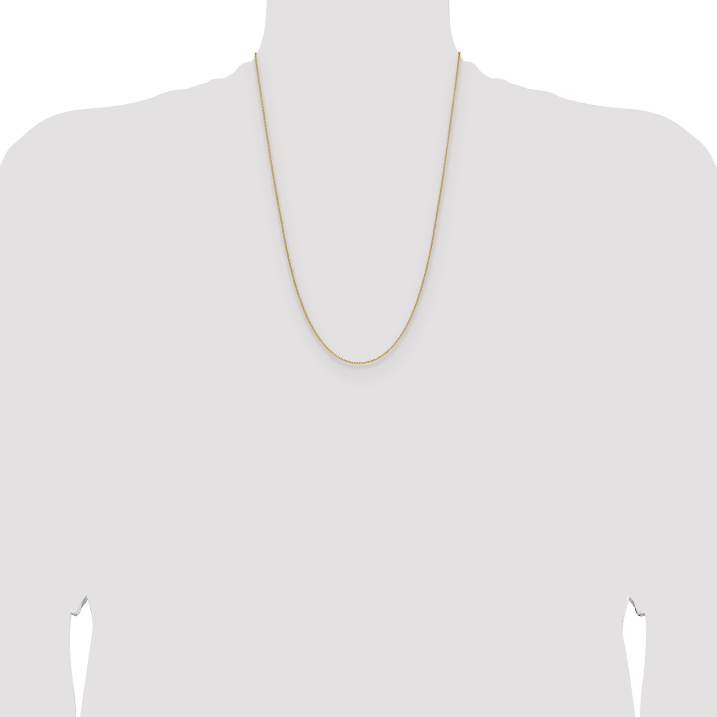 14k 1.5mm Cable Chain