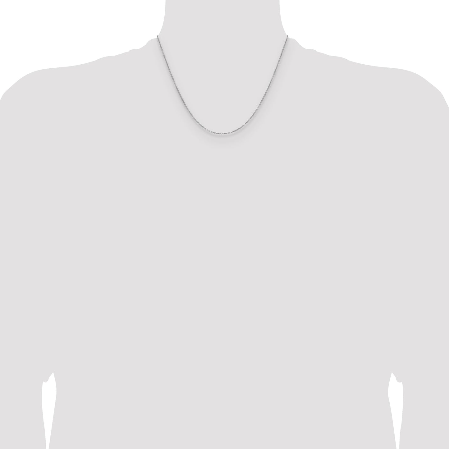 14k White Gold 1.5mm Cable Chain