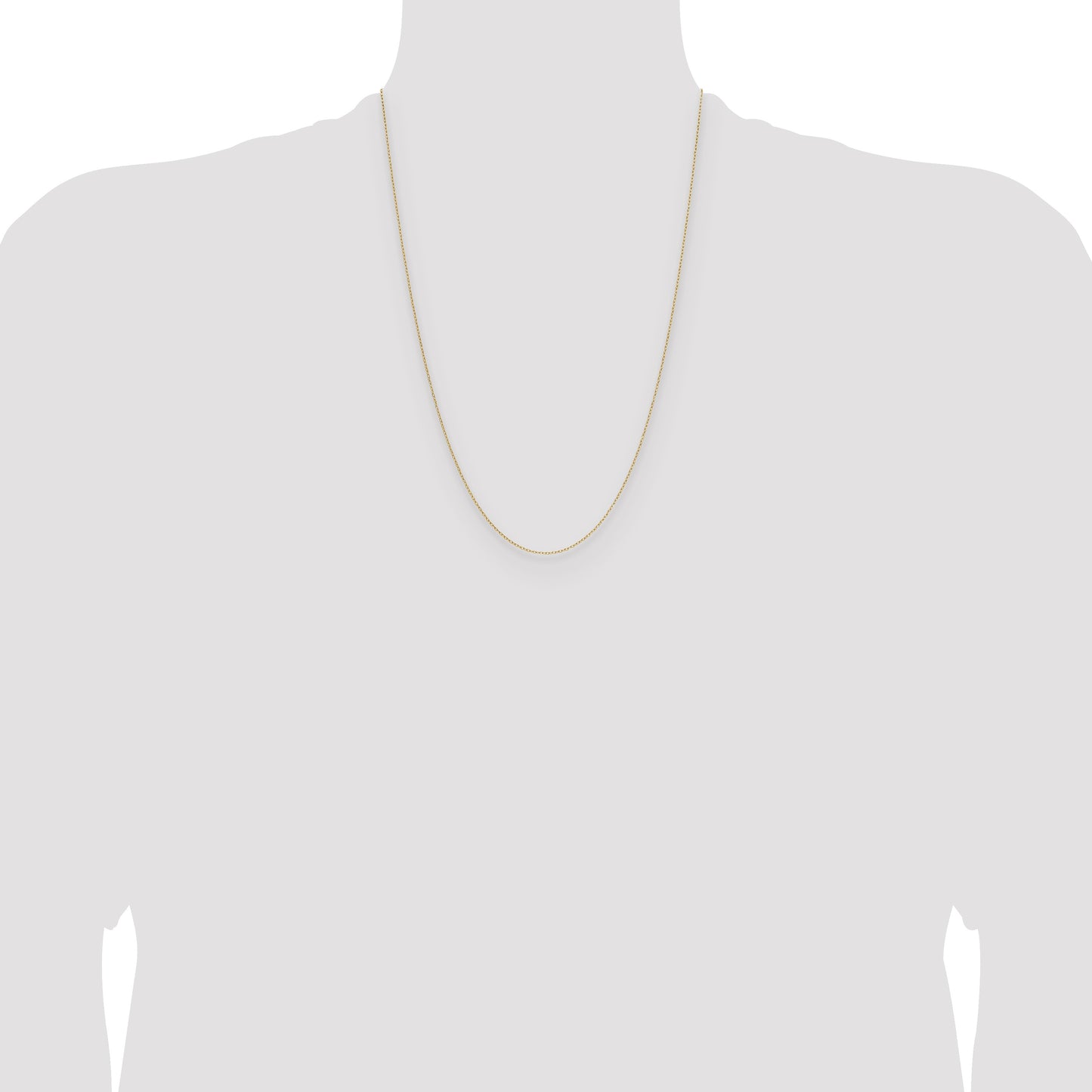 14k .8mm Forzantine Cable Chain