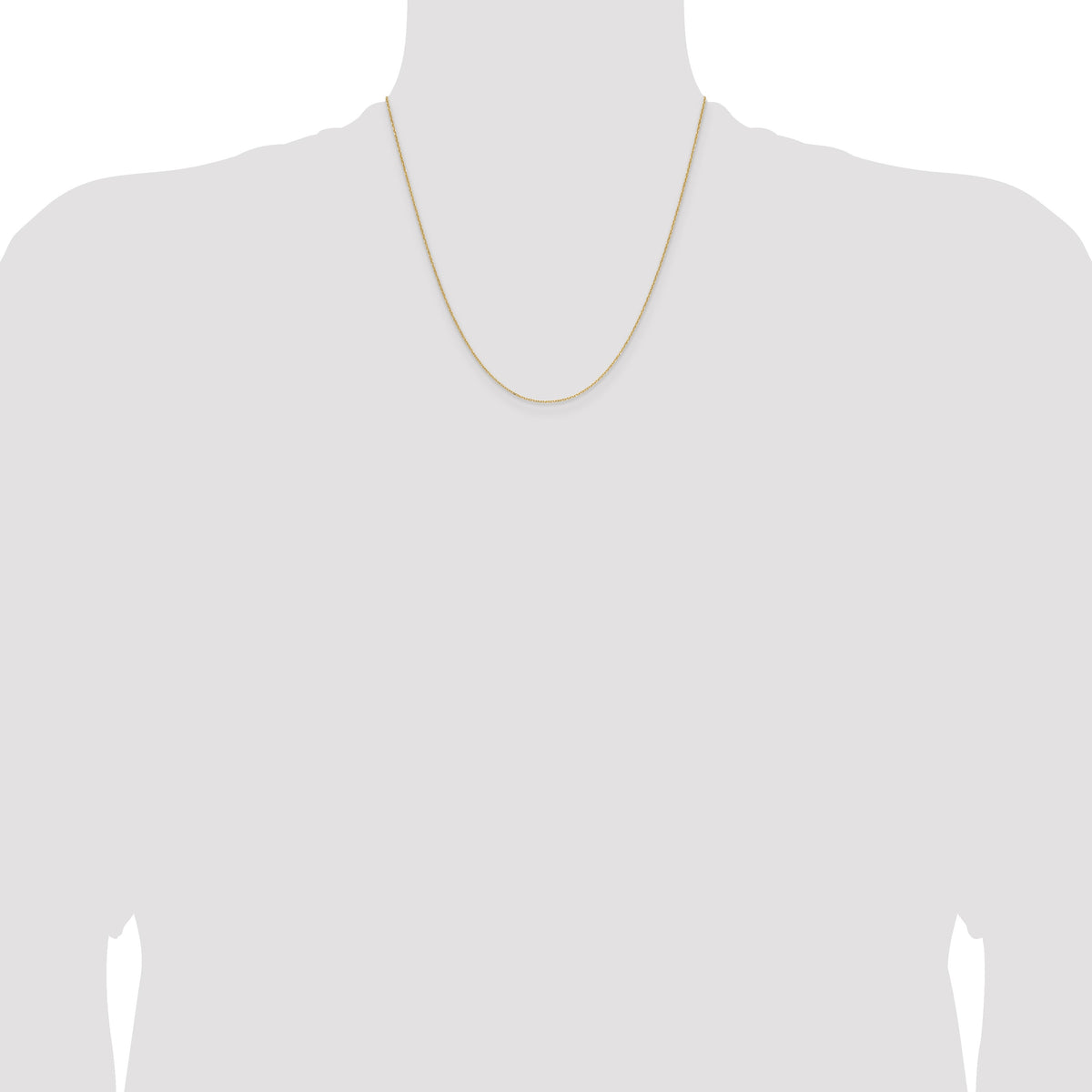 14k 1.0mm D/C Forzantine Cable Chain