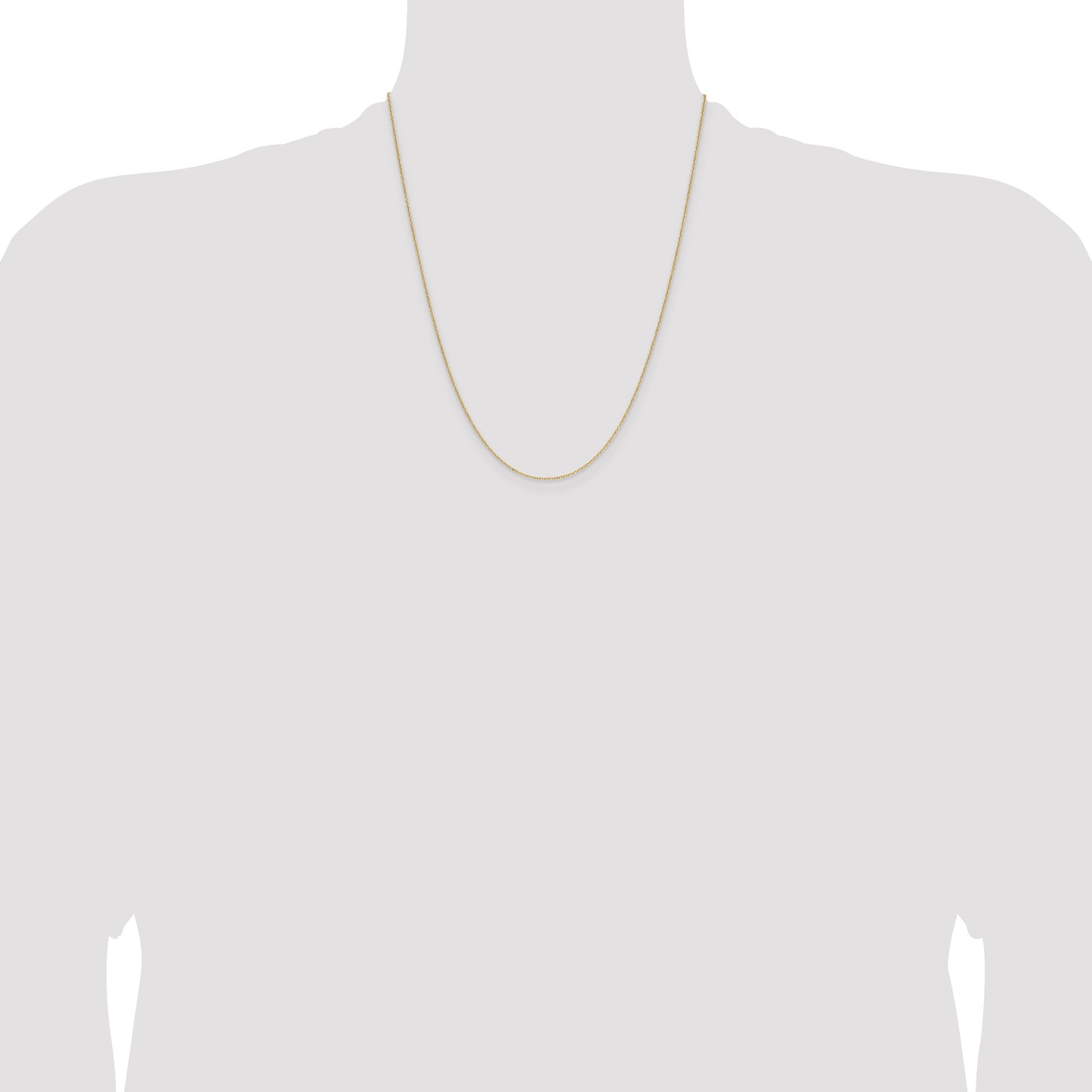 14k 1.0mm D/C Forzantine Cable Chain