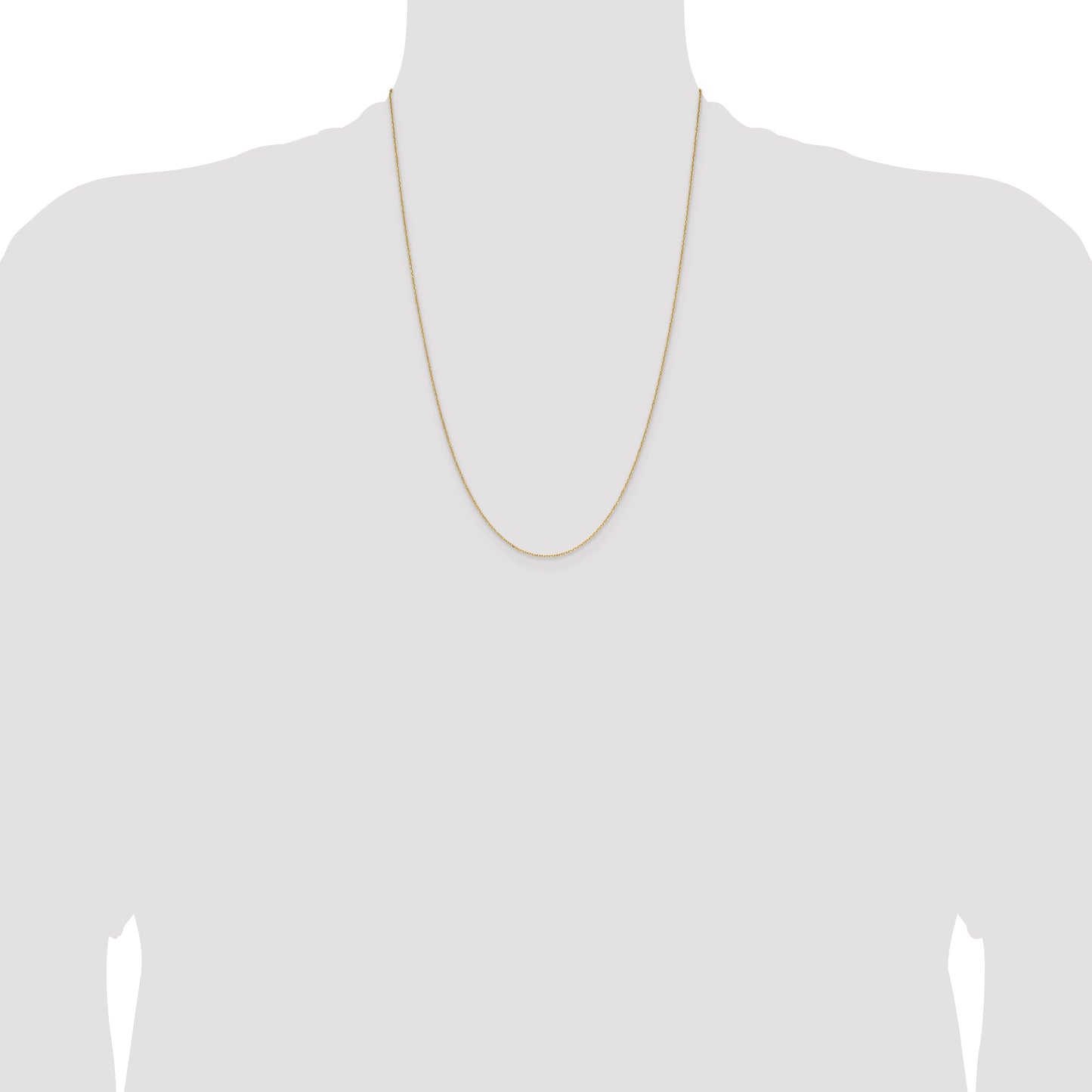 14k 1.0mm D/C Forzantine Cable Chain