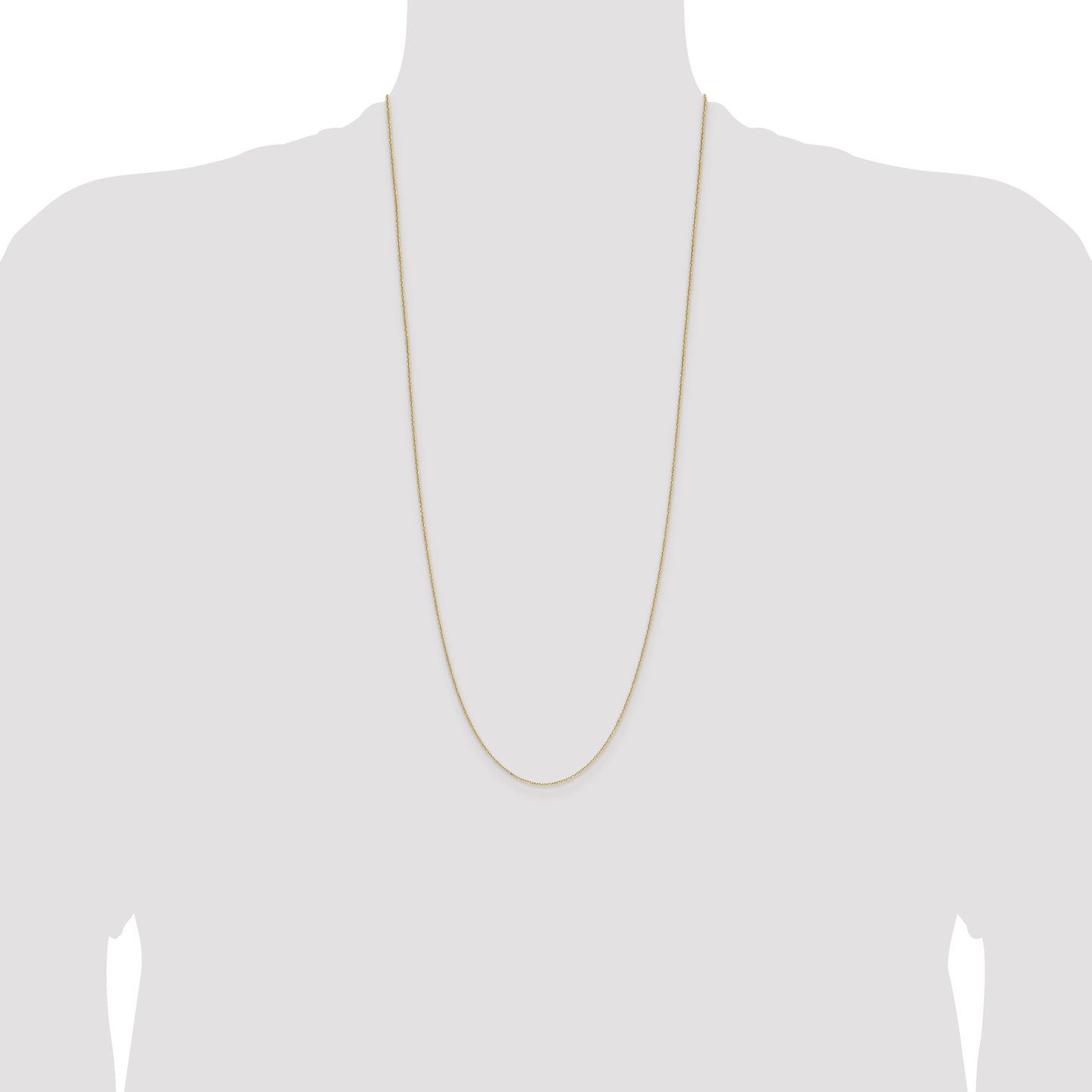 14k 1.0mm D/C Forzantine Cable Chain