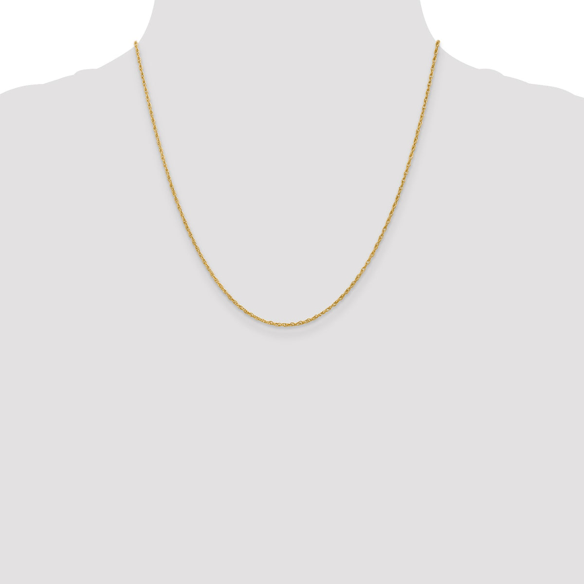 14K 20 inch 1.3 Heavy Baby Rope with Lobster Clasp Chain