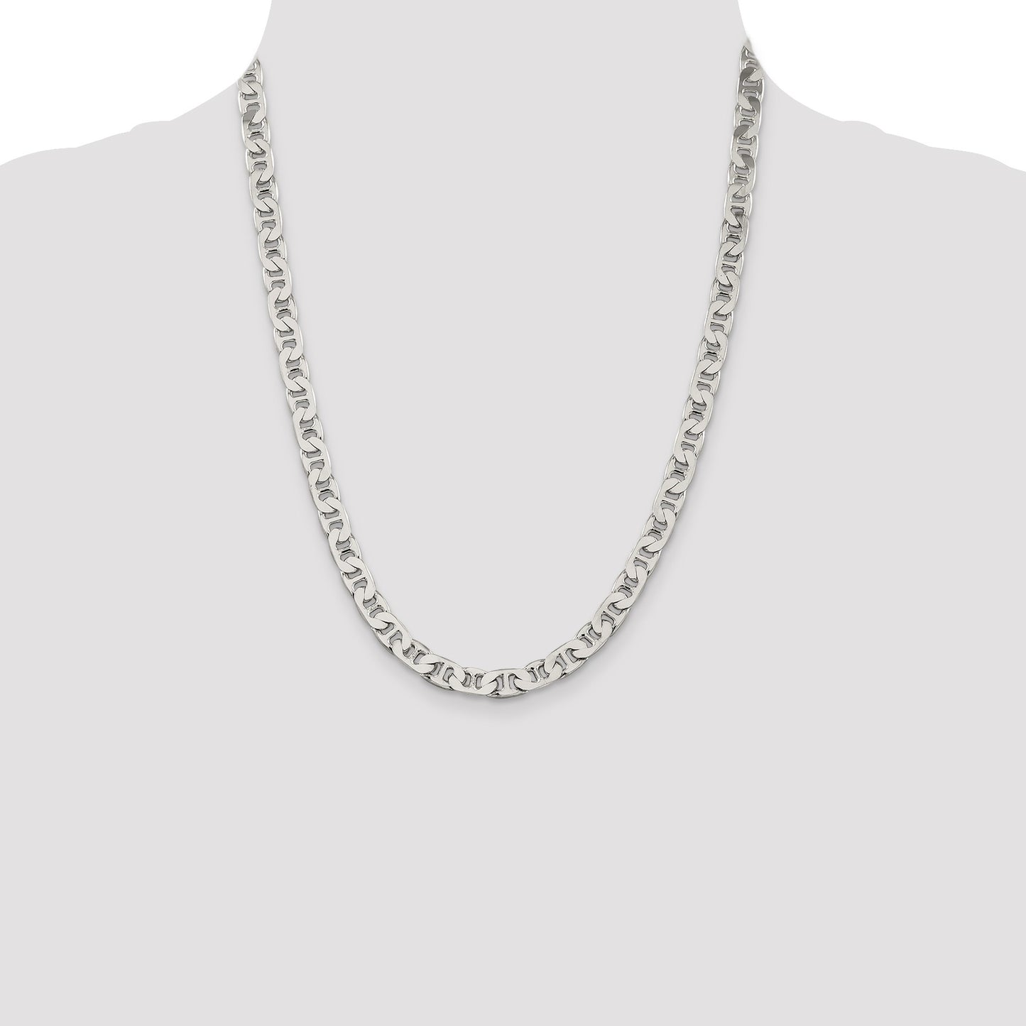 Sterling Silver 6.5mm Flat Anchor Chain