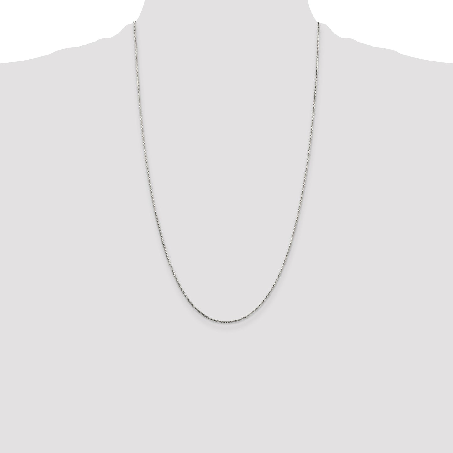 Sterling Silver 1mm 8 Sided Box Chain