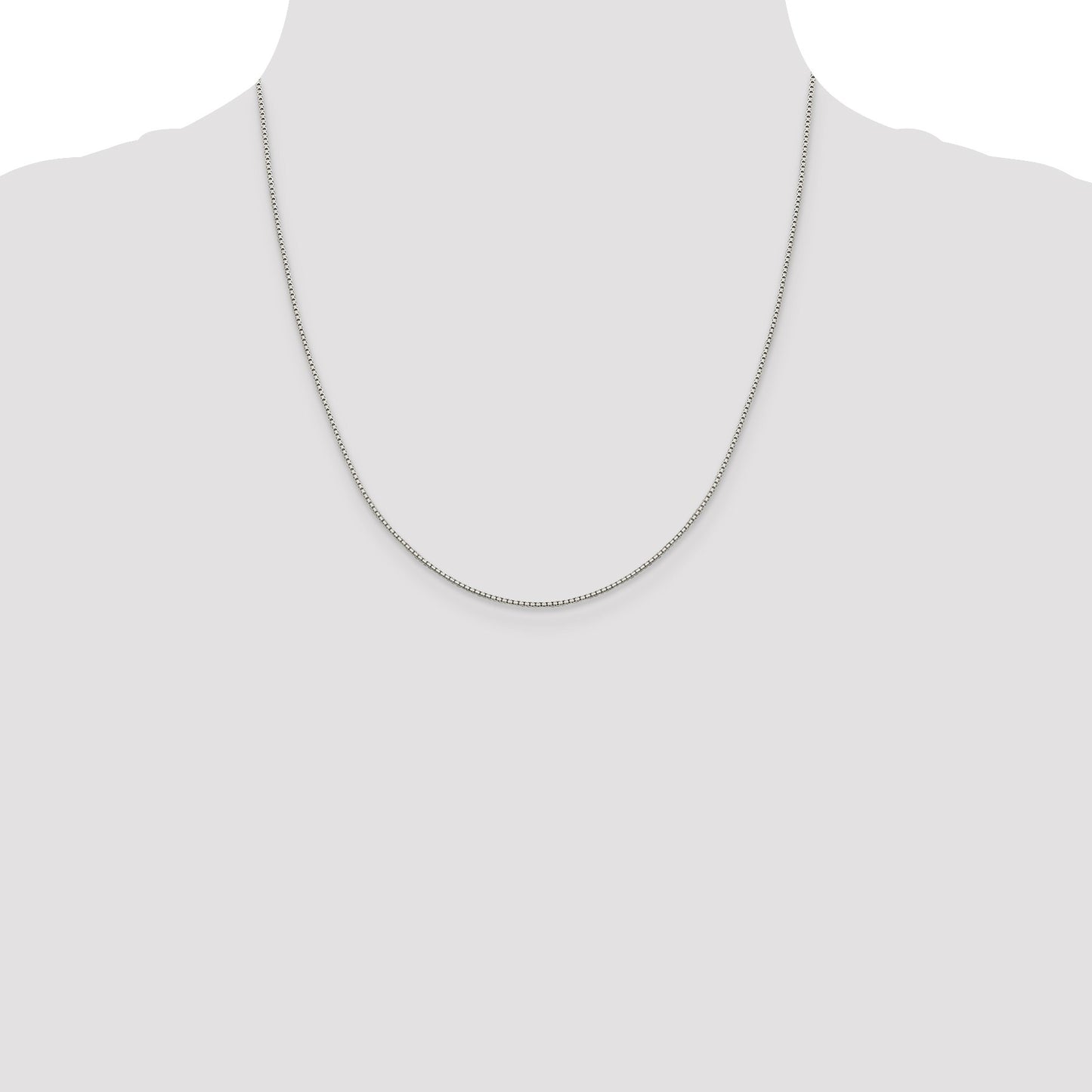 Sterling Silver 1.15mm 8 Sided Box Chain