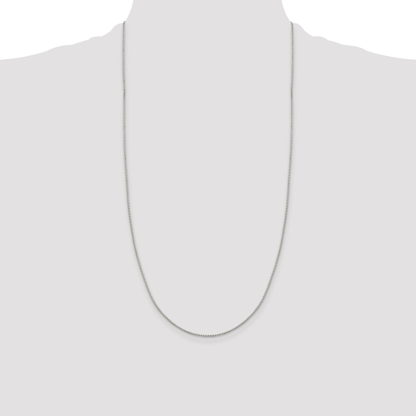 Sterling Silver 1.15mm 8 Sided Box Chain