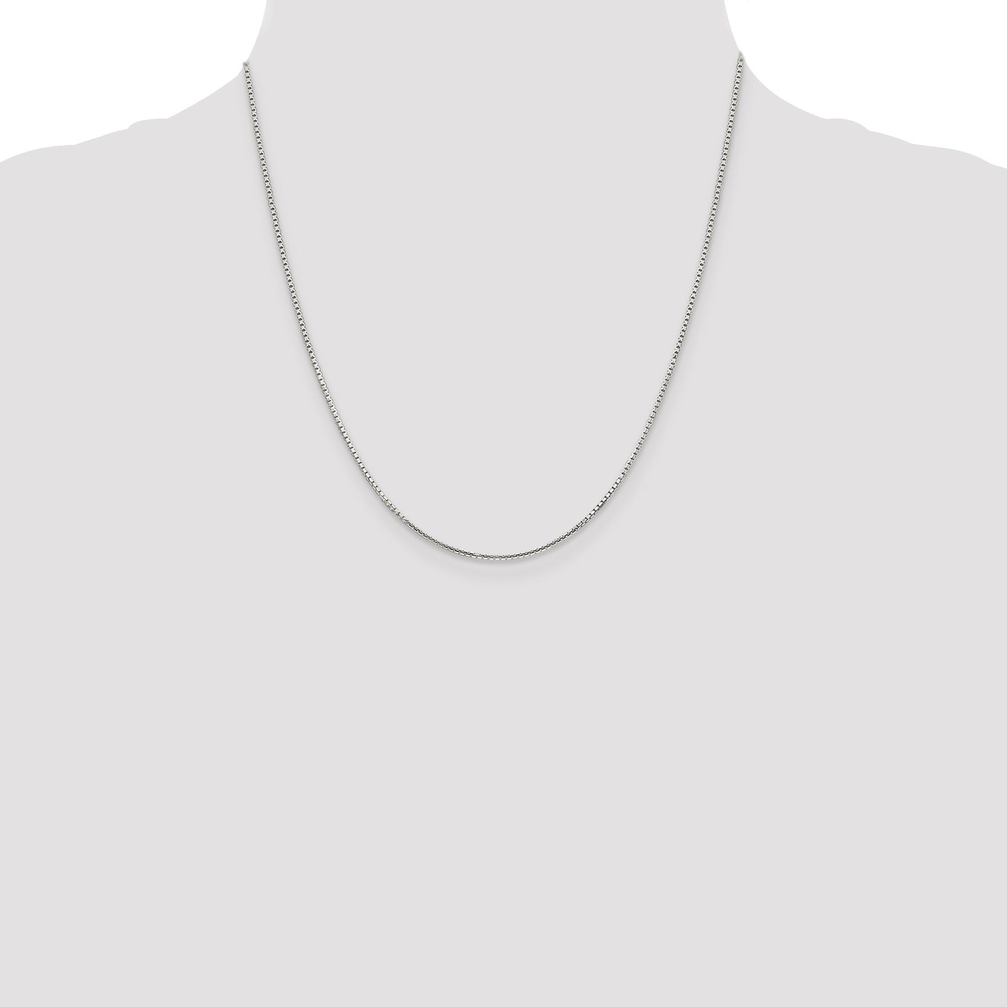 Sterling Silver 1.35mm 8 Sided Box Chain